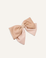 Gancho Trendy Lazo Cuadros Beige