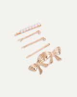 Set Ganchos Básicos Lazos Dorado