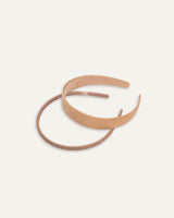 Set Vinchas Moda Beige 2 Und
