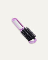 Cepillo Plegable Con Espejo Lila
