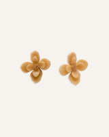 Aretes Moda Flor Dorado