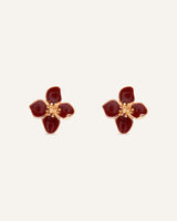 Aretes Trendy Bloom Burgundy