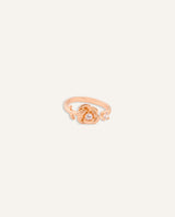 Anillo Regulable Moda Flor Dorado