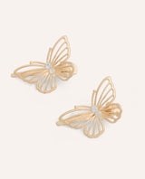 Set Ganchos Pico de Pato Mariposa Dorado