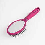 Cepillo de Cabello Con Espejo Fucsia