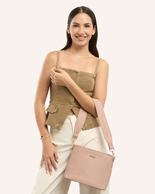 Cartera Balde Crossbody Pu Peruanísima Rosa