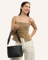 Cartera Balde Crossbody Pu Peruanísima Negro