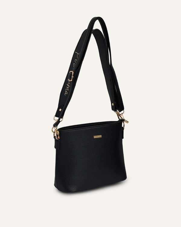 Cartera Balde Crossbody Pu Peruanísima Negro