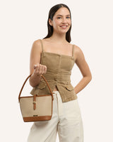 Cartera Pu Balde Beige