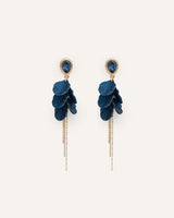 Aretes Trendy Pétalos Dorado