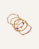 Set Pulseras Moda Con Cuencas 4 Und