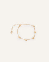 Pulsera Premium Zircón Bañado en Oro Mariposas Dorado