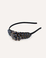 Vincha Shine Azul Negro