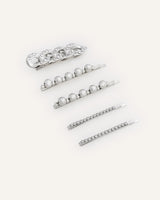 Set Ganchos Plateado 5 Und