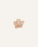 Dije Moda Flor Beige Centro Perlado Dorado