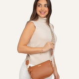 Cartera Crossbody Moda Camel