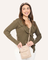 Cartera Porta Celular Pu Moda Beige