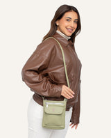 Cartera Porta Celular Pu Moda Verde