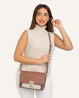 Cartera Crossbody Moda Marrón
