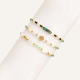 Set Pulseras de Hilo Regulables Verde