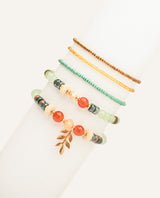 Set Pulseras Garden Dorado