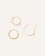 Set Pulseras Moda Dorado