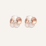 Aretes Trendy Flor Dorado