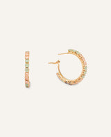 Aretes Moda Argolla Dorado