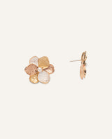 Aretes Trendy Flor Dorado