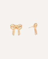 Aretes Trendy Lazo Dorado