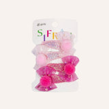 Set Ganchos Tic Tac Niña Rosa
