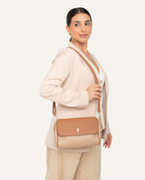 Cartera Crossbody Moda Camel