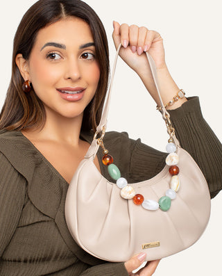 Cartera Crossbody Moda Beige