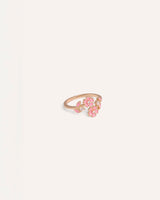 Anillo Trendy FLor Beige