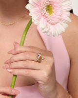 Anillo Regulable Trendy Flor Rosa