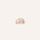 Anillo Regulable Trendy Flor Beige