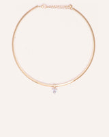 Collar Choker Trendy Corazón Dorado