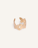 Pulsera Rígida Trendy Mariposa Dorado