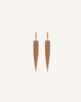 Aretes Largos Trendy Cascada Dorado