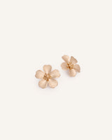 Aretes Grandes Trendy Flower Dorado