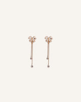 Aretes Largos Trendy Mariposa Dorado