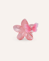 Gancho en Forma de Flor con Mariposa Rosa