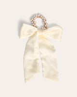 Colet Lazo con Perlas Crema