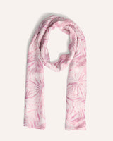 Pashmina Primavera Hojas Rosa