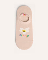 Medias Algodón Flower Beige