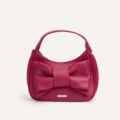Cartera Satchel Mini Lazo Fucsia