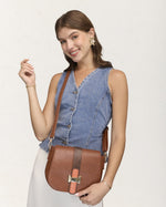 Cartera Morral Flap Sienna Marrón – miniatura 6