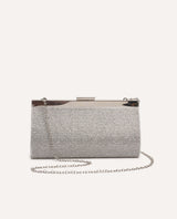 Cartera Vanité Clutch Luxe Plateado