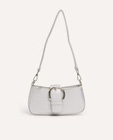 Cartera Vanité Baguette Zaria Plateado