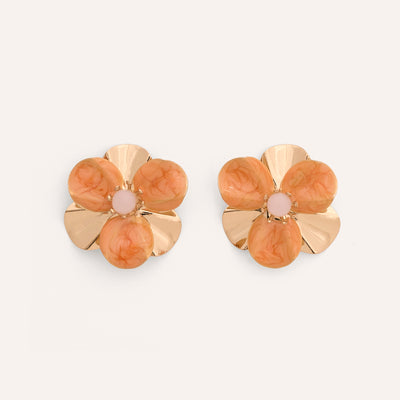 Aretes Grandes Trendy Aurelia Naranja